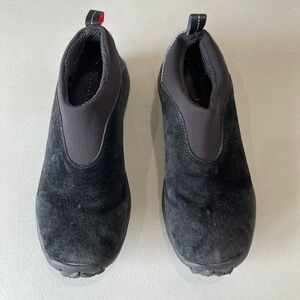 Merrell Orbit Moc kids youth Junior shoes size 6 black suede outdoor hiking play
